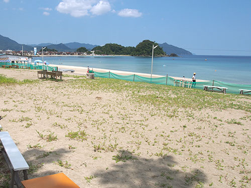 Shirahama Beach BBQ designated area