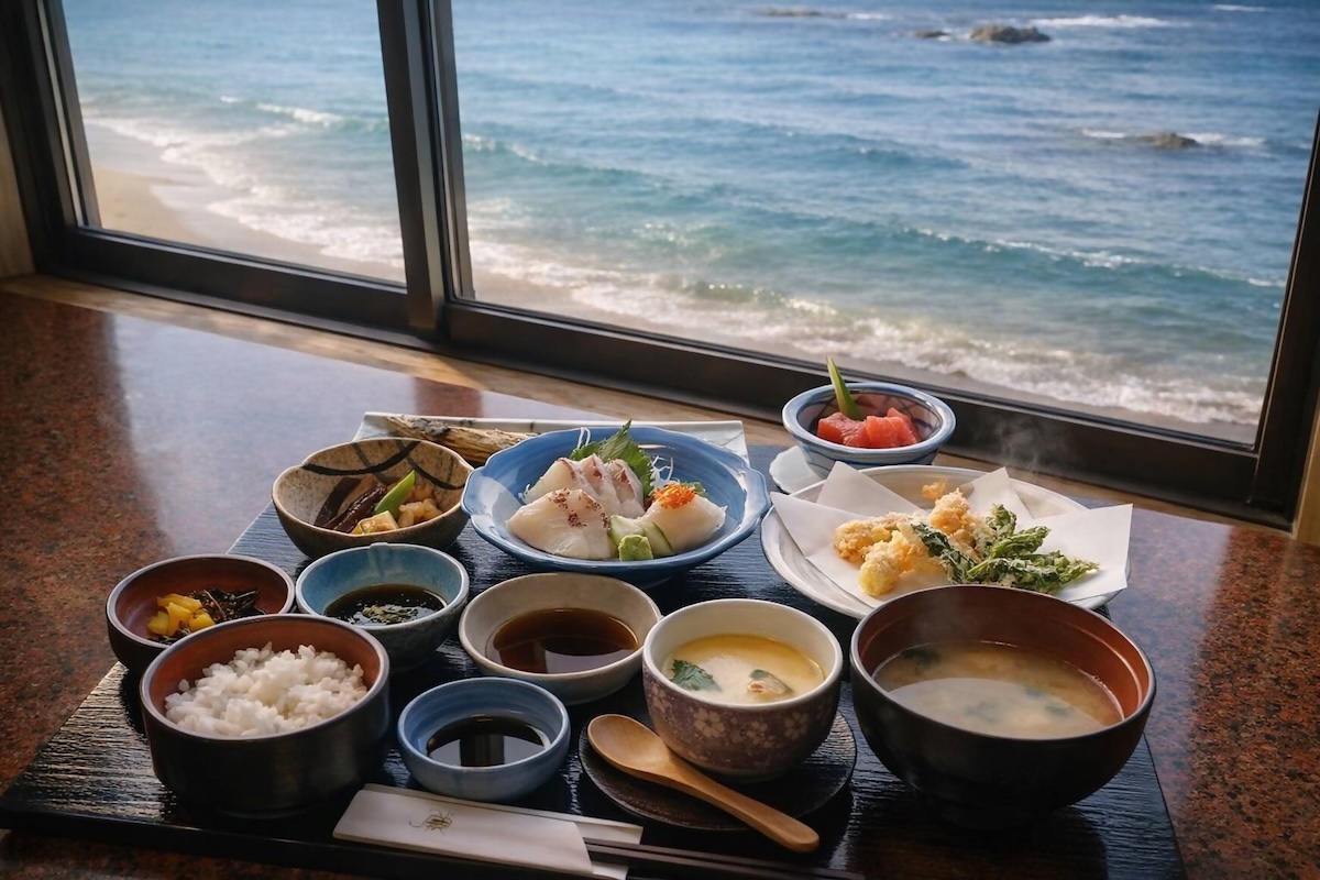 浜辺の旅館満帆荘(まんぽそう)